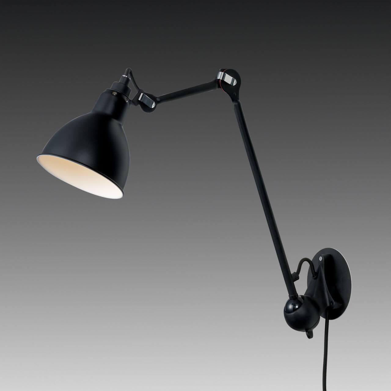 Спот настенный с металлическим плафоном на кронштейне черный Lightstar Loft 765617 LIGHTSTAR LOFT 00-3891486 Черный - Вид №2