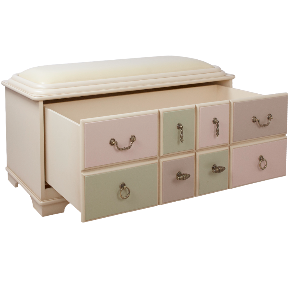 11532 Банкетка Пандора 2 с ящиком Айвори Акварель BOGACHO 4627139503484 - Вид №2