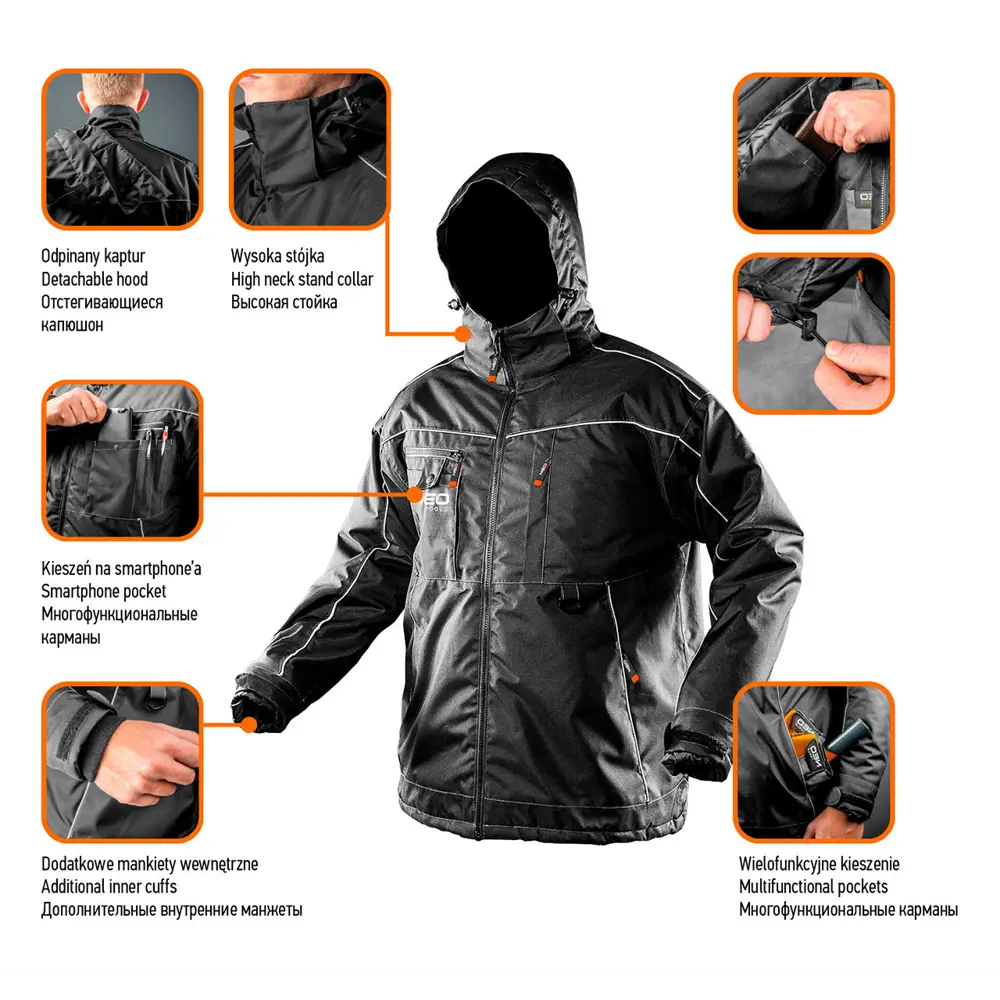 Куртка рабочая Neo Oxford цвет черный размер M/50 рост 170-176 см 19914825 STLM-2164859 Neò - Вид №2
