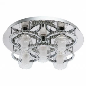 Потолочная люстра De Markt City Мадлен 424011305 DE MARKT ДИЗАЙНЕРСКИЕ, МАДЛЕН 328378 Хром;прозрачный