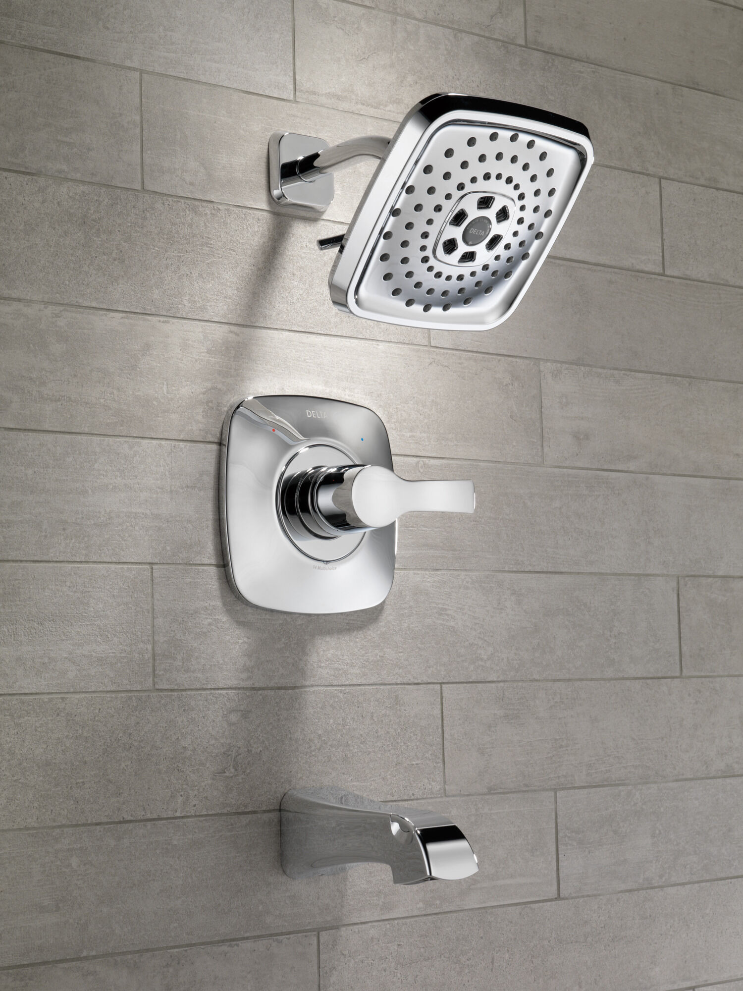 T14452-PN Monitor® 14 Series H2Okinetic® для ванны и душа Delta Faucet Tesla Полированный никель - Вид №5