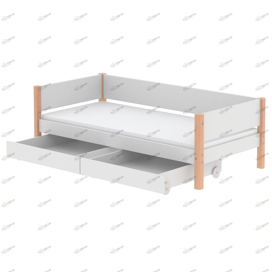 Кушетка Flexa White, 190 см, белая лакированная 901075595