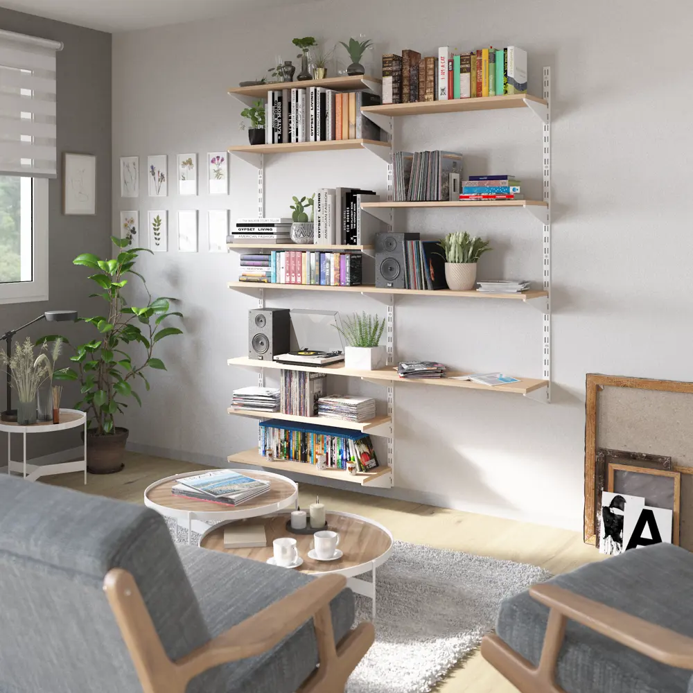 Держатель для гаечных ключей на перфопанель Spaceo 13.3x19.5 см сталь цвет белый STLM-2144145 - Вид №5