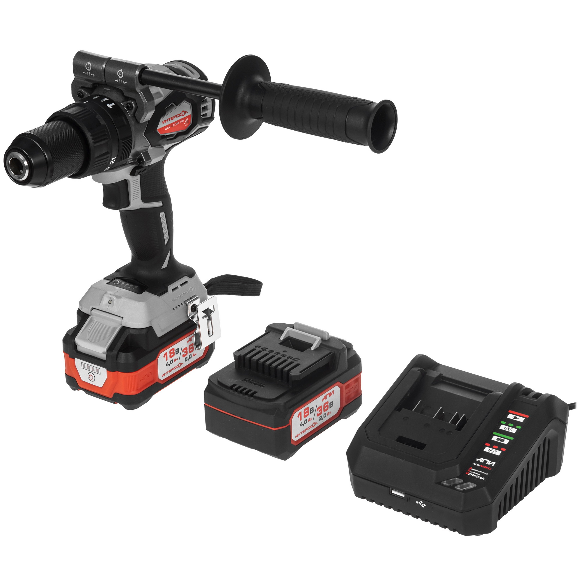 Дрель-шуруповерт Интерскол ДАУ-13/36В 140 9150383 STDN-0109772 - Вид №1