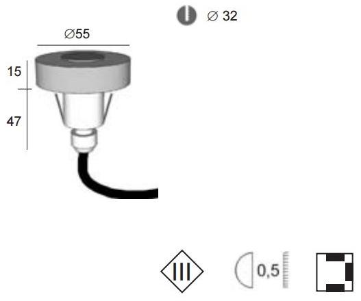 BEL-LIGHTING Ступенька из оргстекла  8089. d30  - Вид №4