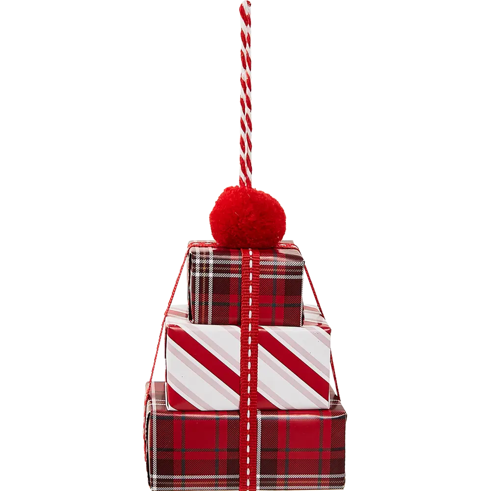 87036545 Елочная игрушка Подарки 12x7.8 цвет красный STLM-1405981 Santreyd  - Вид №2