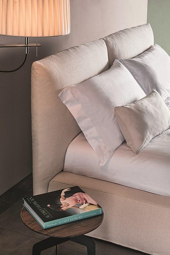 Vibieffe Кровать из ткани с высоким изголовьем sun-id-1467427 - Вид №3