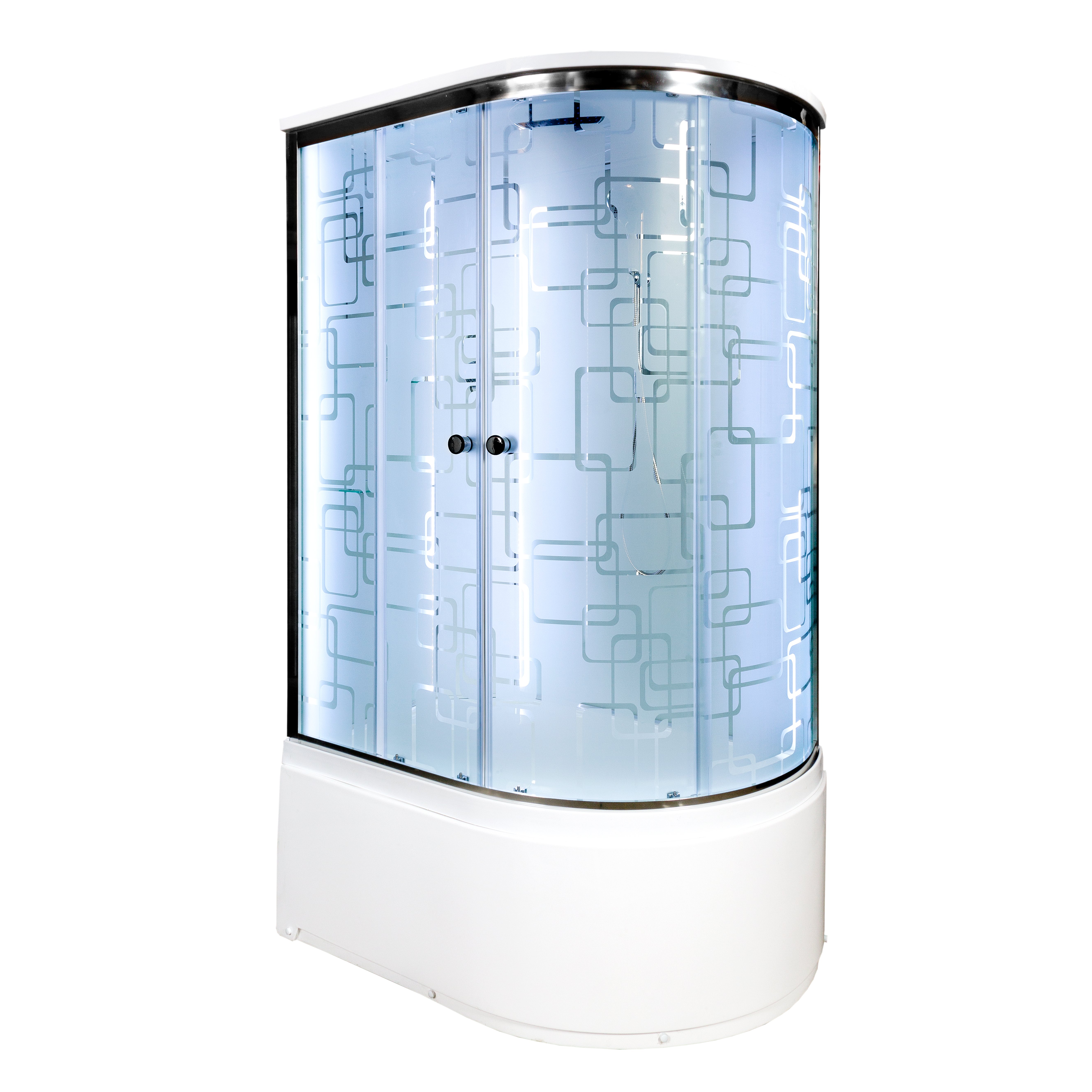 L 990 с гидромассажем Душевая кабина DETO Серия L ЕМ4511 L LED - Вид №1