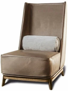 Vibieffe Кресло из кожи или ткани с высокой спинкой 430 opera