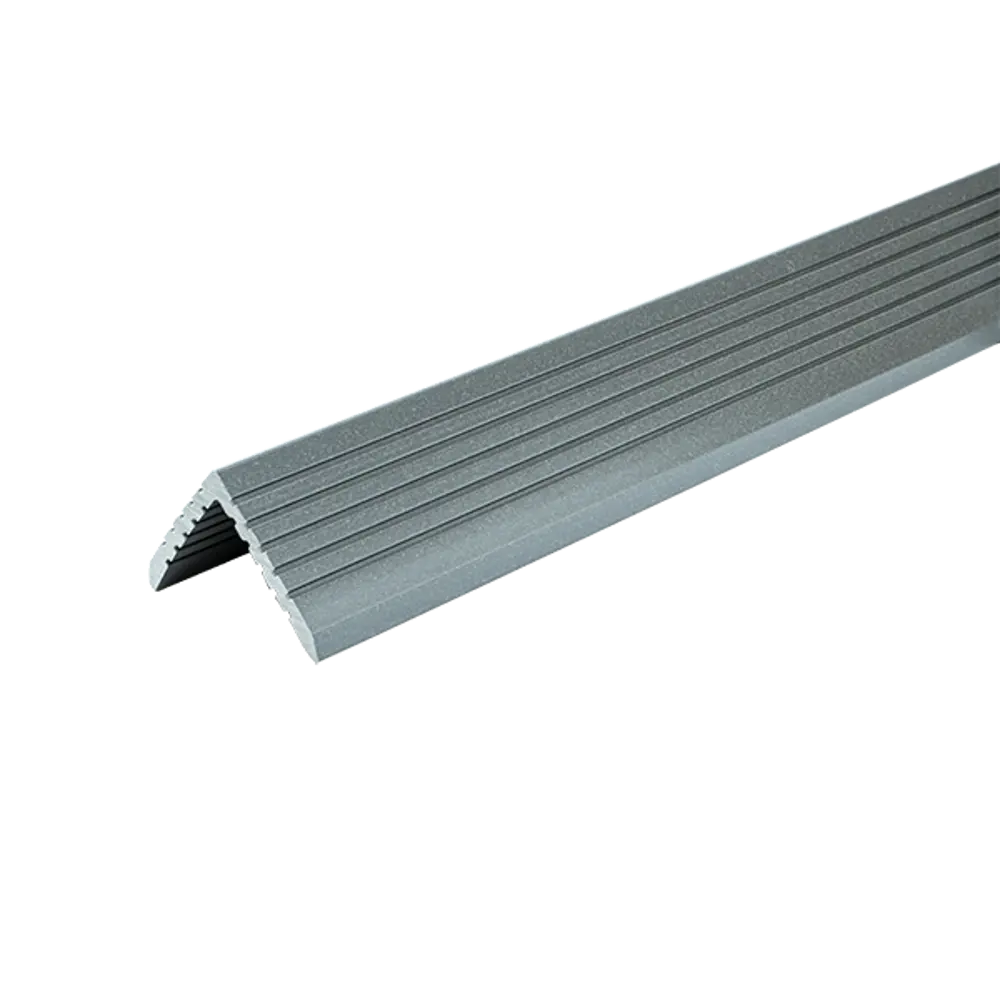 Уголок торцевой для террасной доски T-Decks 56x56x4000 мм ДПК цвет серый STLM-2000780