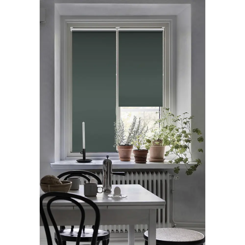 Штора рулонная блэкаут Эскар 70x160 см серо-зеленая Emeraldo 86792835 STLM-2131104 BLACKOUT - Вид №5