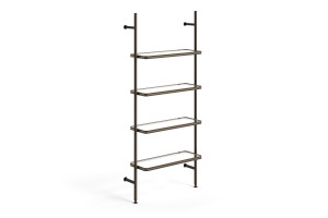 Модульный книжный шкаф с креплением пол-потолок