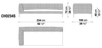 B&B Italia Outdoor Диван полипропиленовый Charles outdoor sun-id-1357109 - Вид №12