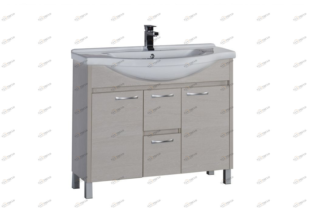 Тумба под раковину Aquanet Донна 100 белый дуб sun-id-270520