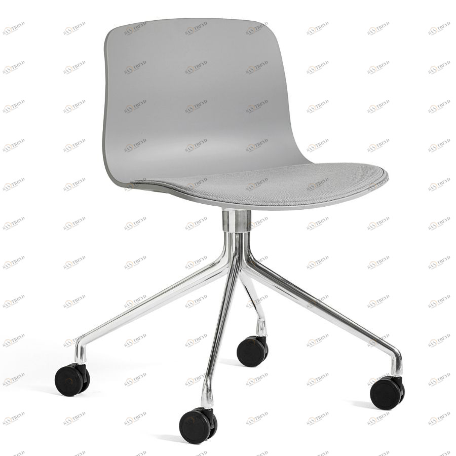 Стул AAC14 мягкий, светло-серый с алюминиевым основанием Hay 913406100