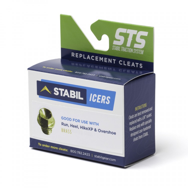 Clear brass STABIL Шипы противоскользящие из латуни для STABIL-Run-Heel-Hike-Overshoe- cleat brass Латунь 