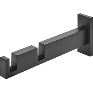 Держатель двухрядный Хайтек алюминий цвет черный 17.6 см
