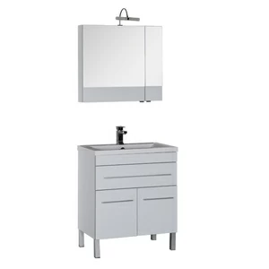 Комплект мебели Aquanet Верона 75 белый (напольный 1 ящик 2 дверцы)