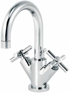 rvb Смеситель для умывальника на столешницу, одно отверстие, с автоматическим сливом Sully 4032.--.42