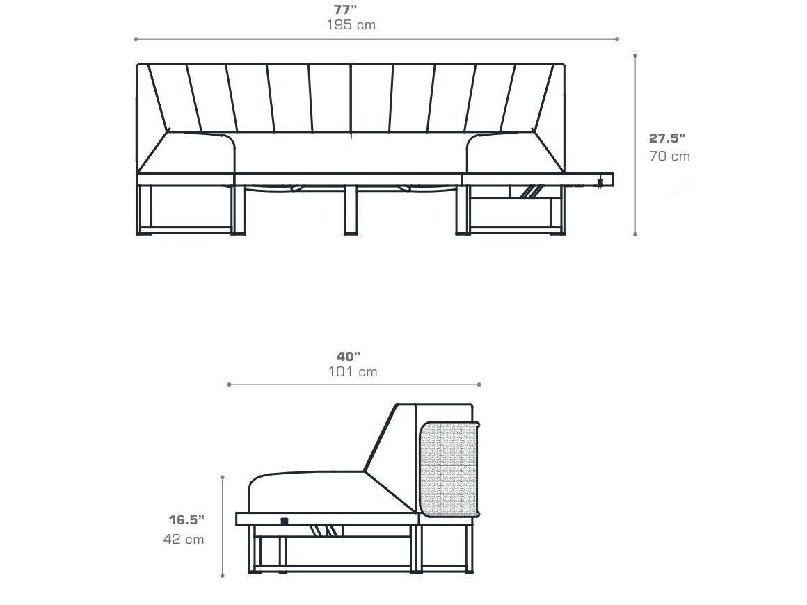 Модульный изогнутый садовый диван из ткани MAMAGREEN Munia ARCH-00125657 - Вид №16