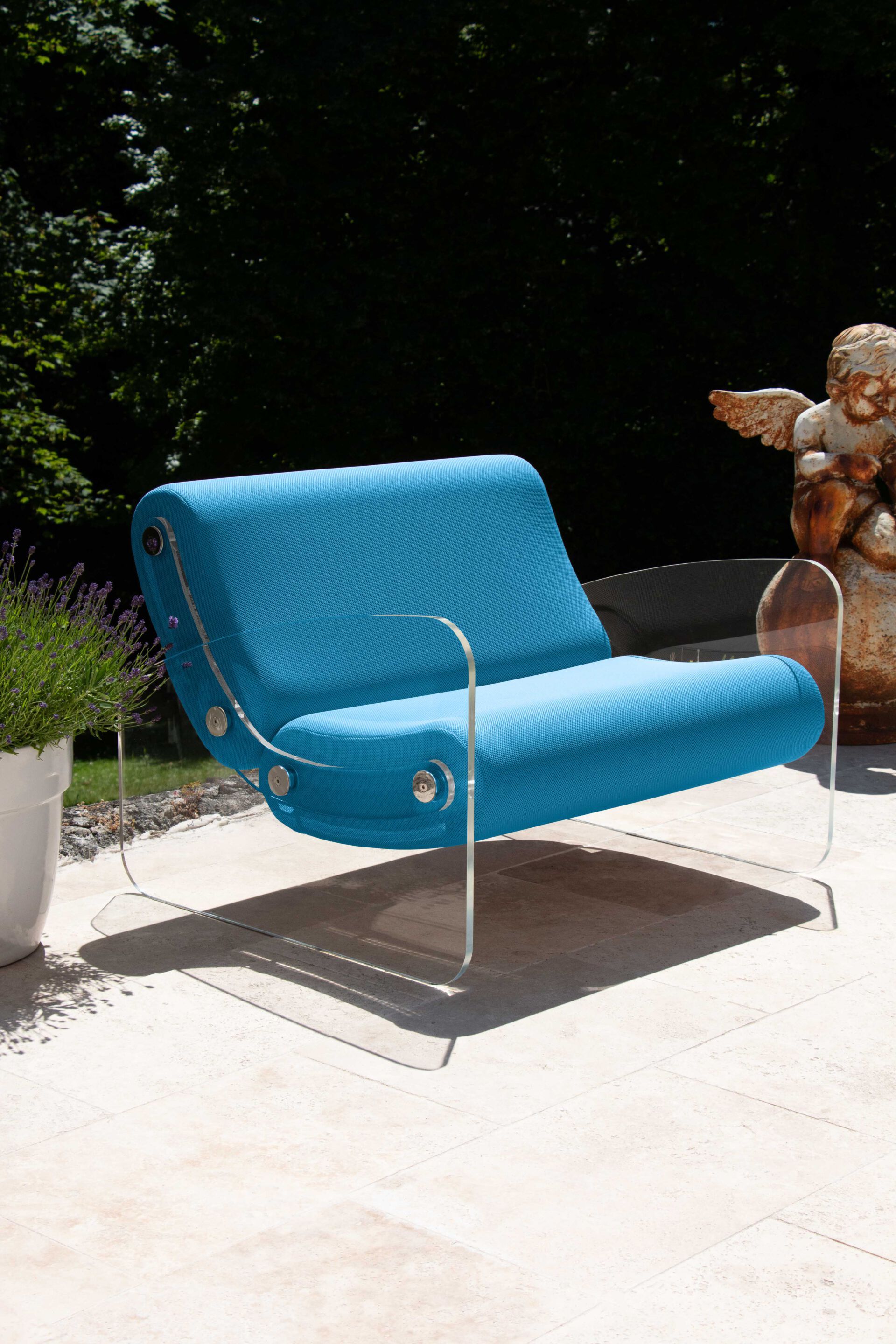 Кресло из ПММА и ткани с подлокотниками KUUMO MW03 ARCH-00140802 - Вид №2