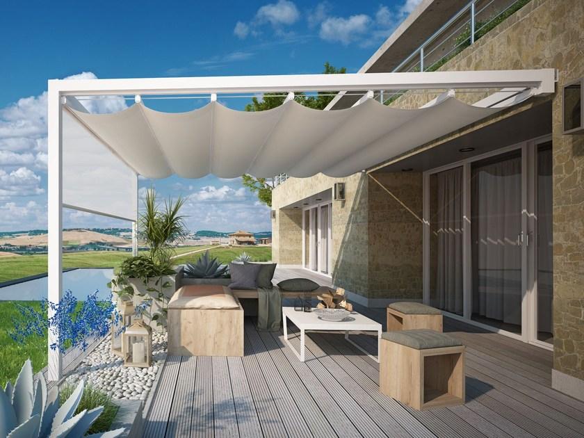 Giulio Barbieri Пристенная пергола из алюминия и пвх со сдвижной крышкой sun-id-1377265 - Вид №1