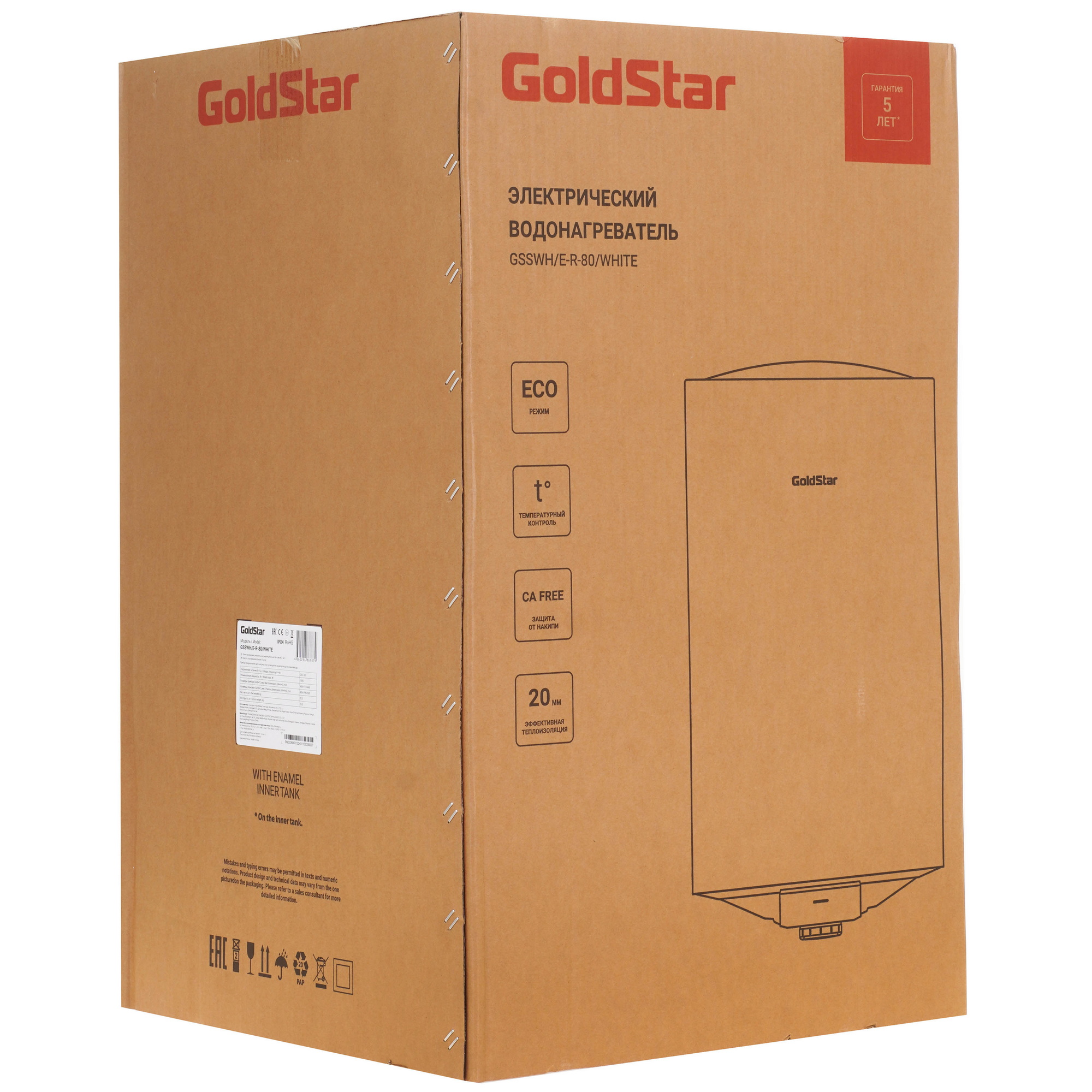 9254692 Водонагреватель GoldStar GSSWH/E-R-80 WHIT STDN-0075925 - Вид №8