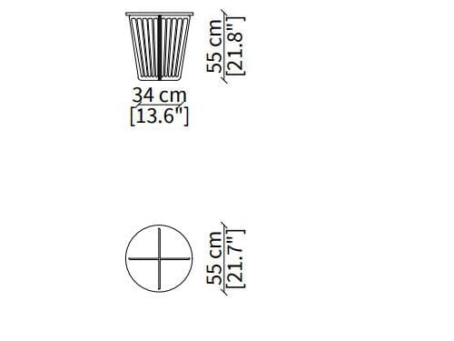 Круглая тумбочка из металла и мрамора Vittoria Frigerio Alfieri ARCH-00082552 - Вид №1