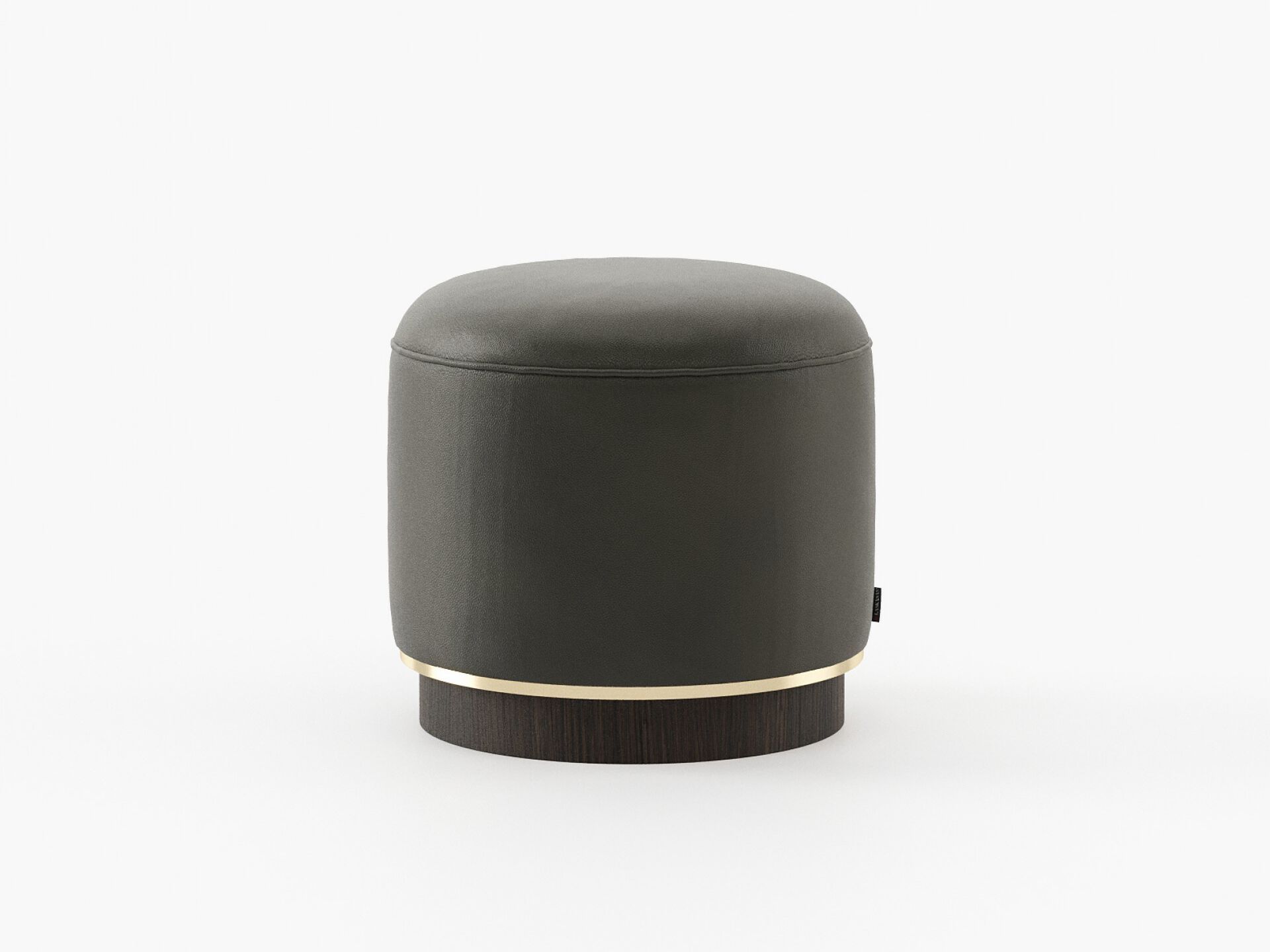 Круглый кожаный пуф Laskasas ARCH-00031784 - Вид №3