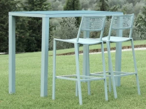 FAST Прямоугольный алюминиевый высокий стол Omnia selection