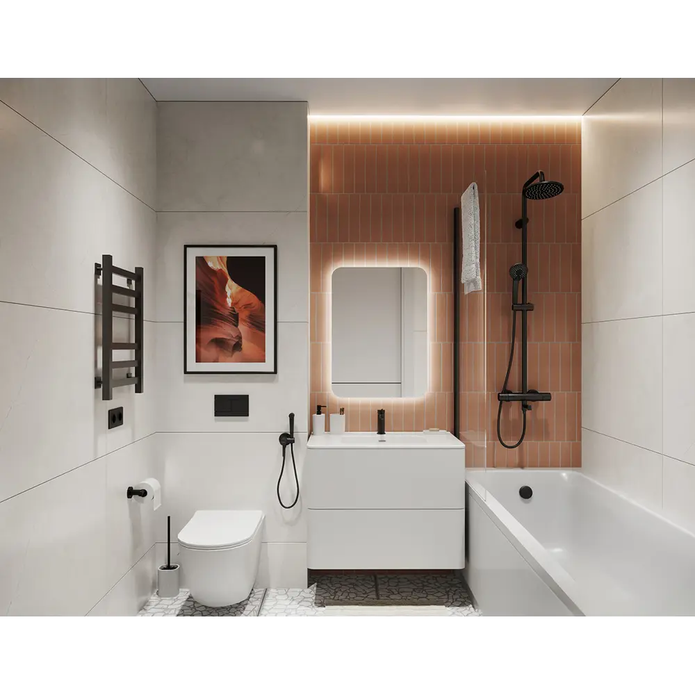 IDDIS Lahta - Подвесная тумба 80 см с керамической раковиной 89371283 STLM-1584570 - Вид №12