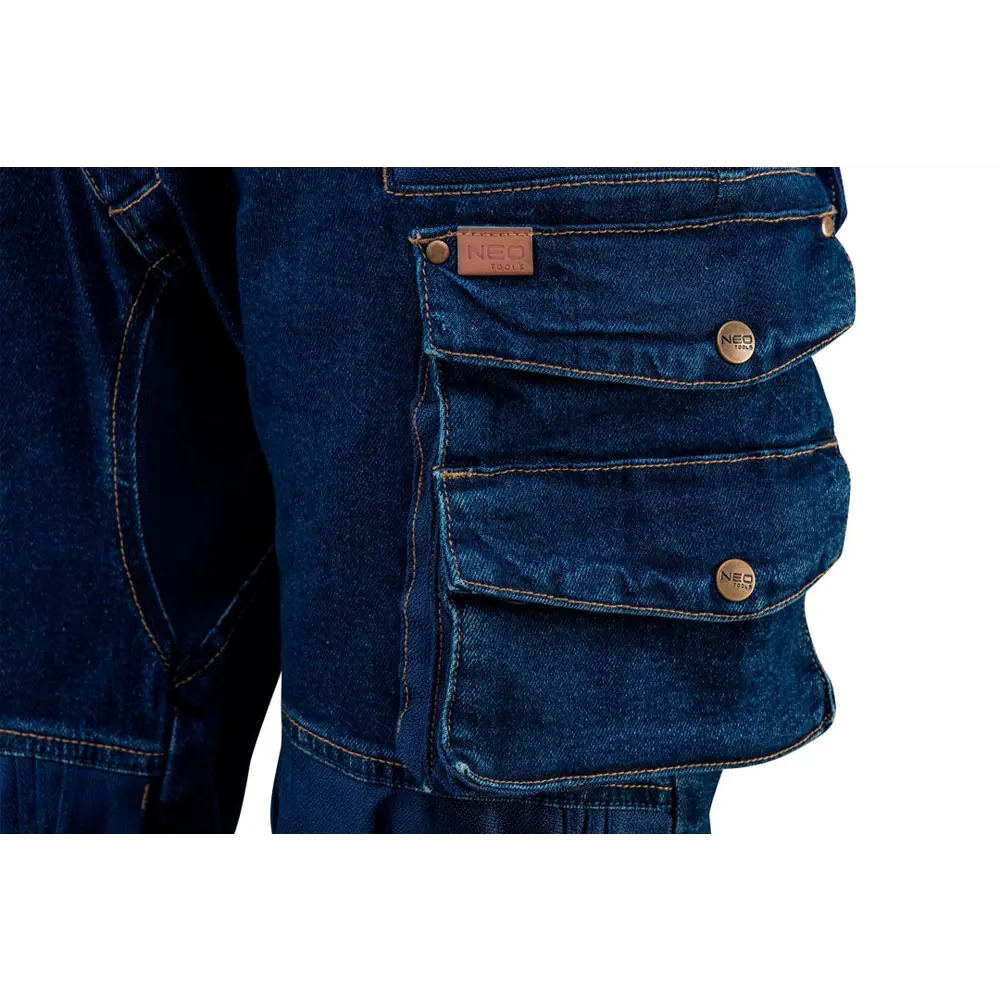 Брюки рабочие с усилением колена Neo Tools Denim синие размер S рост 175-178 83303325 STLM-2112102  - Вид №4