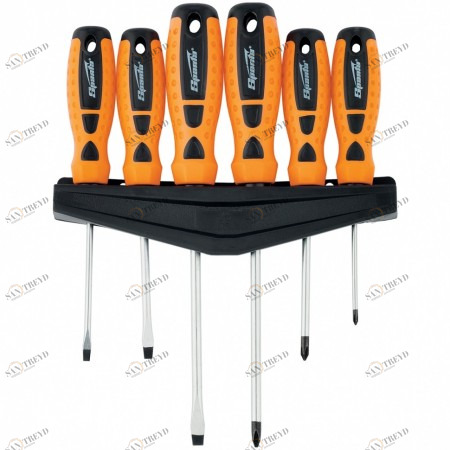 Набор отверток "Point" CrV двухкомпонентные рукоятки 6шт SPARTA Sparta (Спарта) 12174