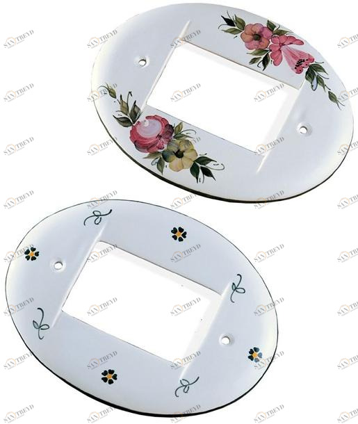 FERROLUCE Овальная керамическая отделочная пластина Accessori Ca32