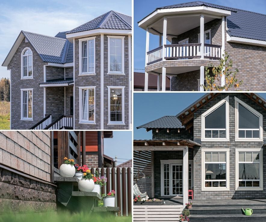 82586071 Фасадная плитка Hauberk 2.0 м² серо-бежевый STLM-0030789 ТЕХНОНИКОЛЬ  - Вид №6