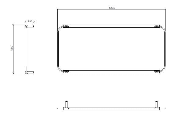 Настенная полка Ex.T обнаженная ARCH-00026927 - Вид №1