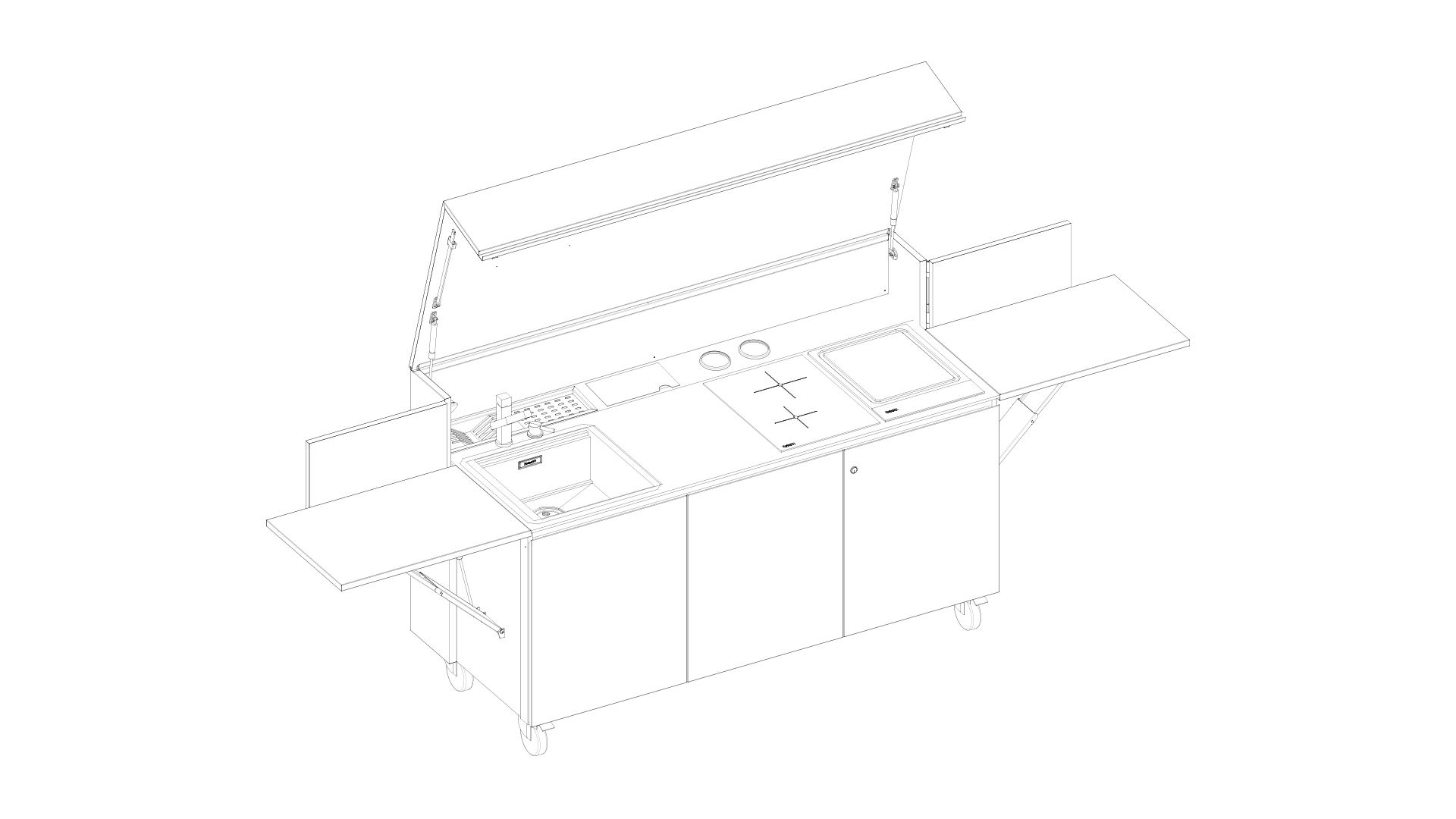 7555002 Finalmente Induction + станция для приготовления теппана 7555002 Fosterspa  - Вид №1