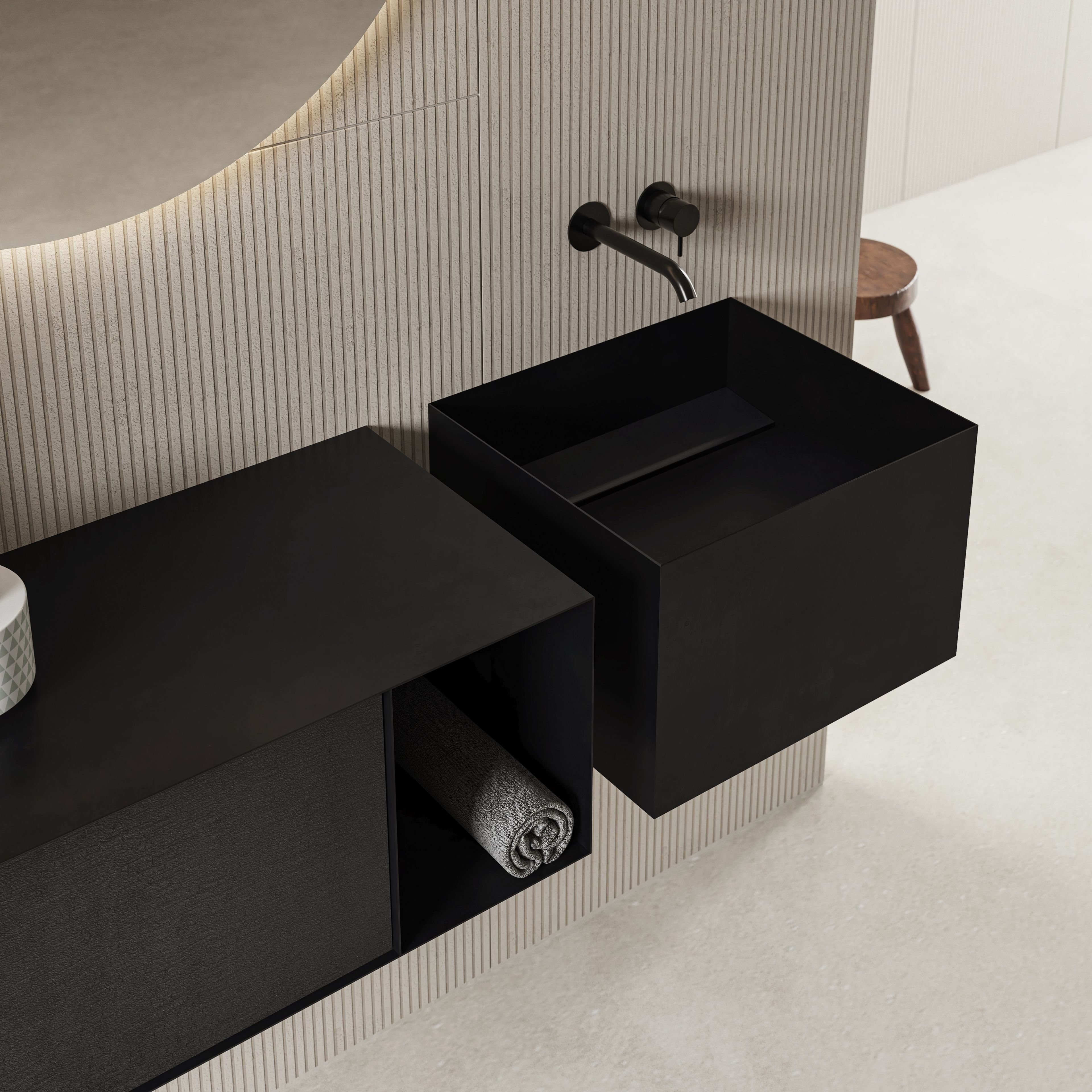 Подвесной туалетный столик из листового металла с дверцами Moab Zero20 ARCH-00133463 - Вид №4