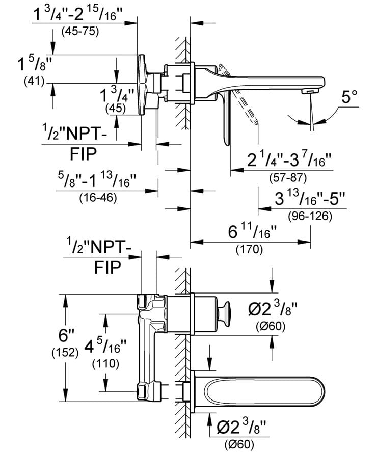 Встраиваемый корпус для смесителя Grohe 32635000 ARCH-00035528 - Вид №6