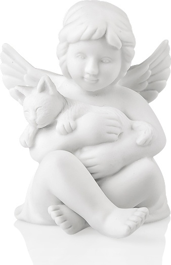 10617462 Rosenthal Фигурка Rosenthal Ангел с котенком 6,5см, фарфор Фарфор 