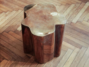 Журнальный столик из нержавеющей стали