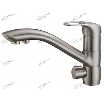 Zorg ZR 404 KF Nickel Смеситель для кухни Zorg 200х240 