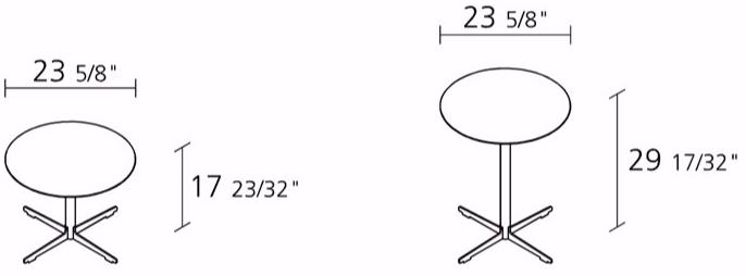 Alias Круглый стол с основанием 4 звезды Cross table sun-id-1375225 - Вид №2