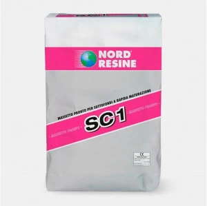 NORD RESINE Готовая песчано-цементная стяжка с контролируемой усадкой. Malte e betoncini per il ripristino