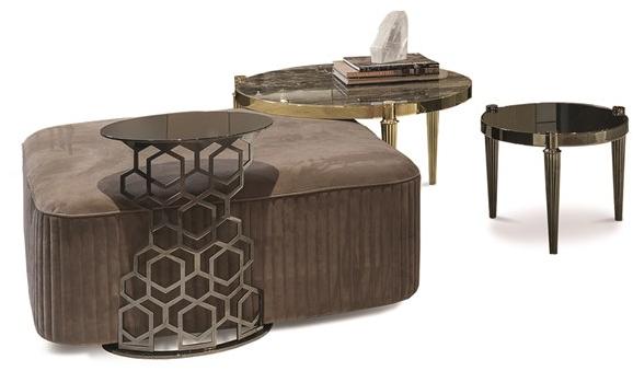 Longhi Круглый журнальный столик из зеркального стекла Loveluxe 2016 – vanity collection Y 719 - Вид №6