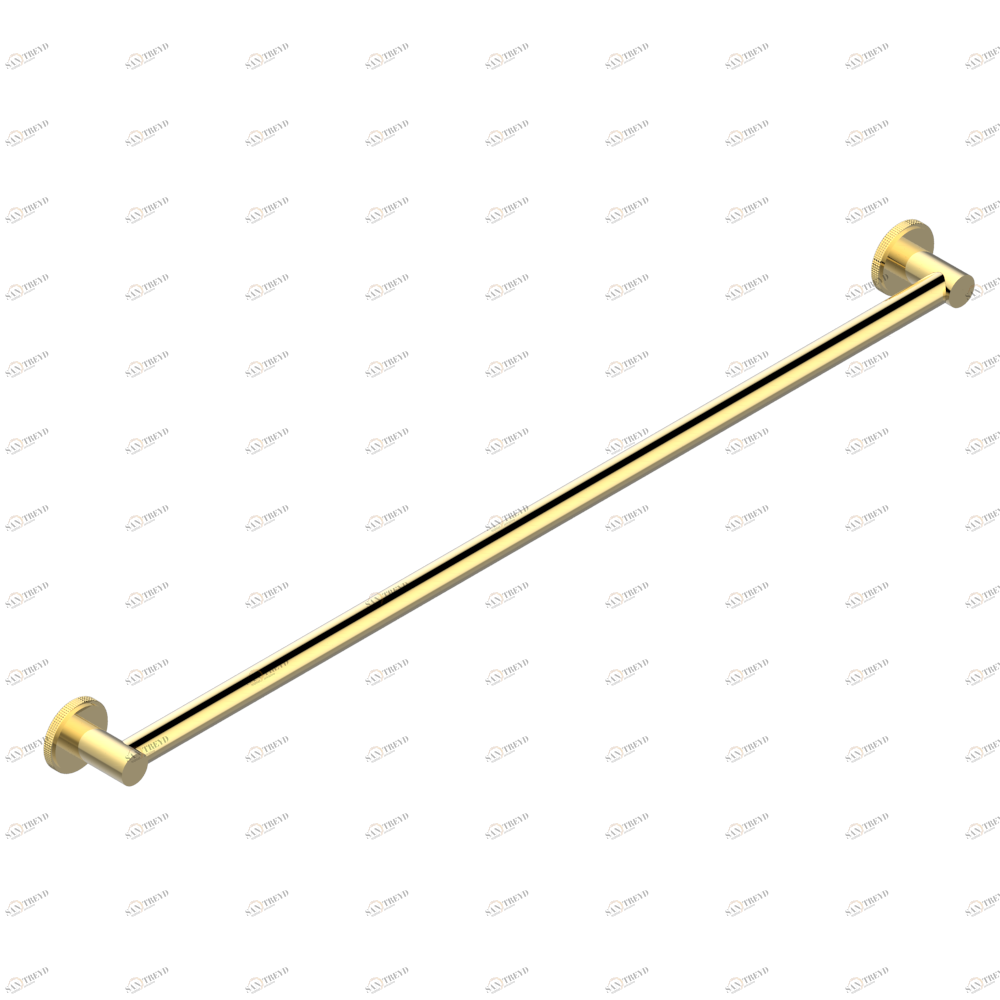 G9D-526 Полотенцедержатель одинарный для ванной Д: 900 мм, диаметр : 25 мм Thg-paris System métal diamant с рукоятками Покрытие PVD золотистый цвет G9D-526 CAT.F