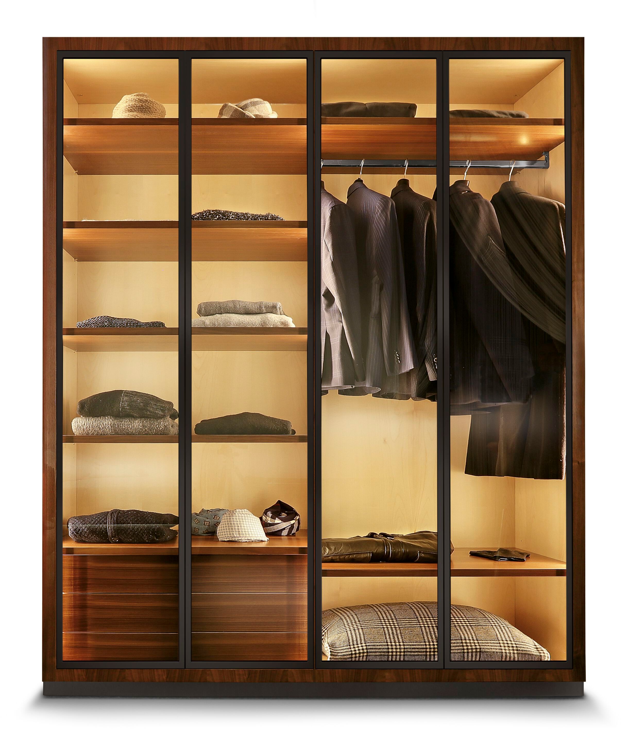 Металлический и стеклянный шкаф с комодом CEPPI Evergreen ARCH-00144641 - Вид №1