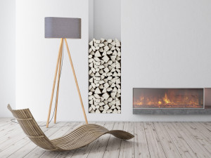 Деревянный светодиодный напольный светильник со штативом