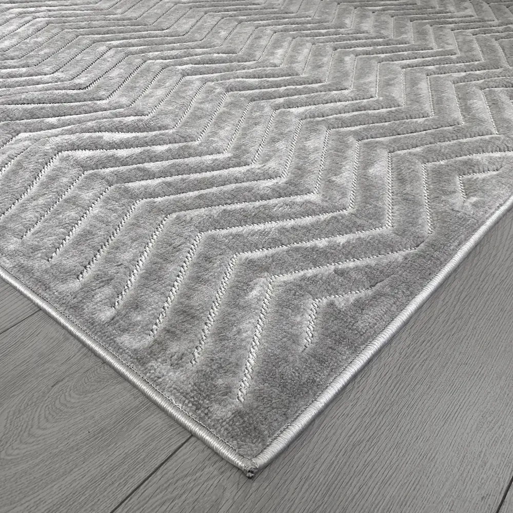 CTIM Ковер «Луна» серый 80×150 см с рельефным ворсом 89360181 STLM-1362090 - Вид №2