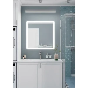 Зеркало для ванной Omega Glass Тип 2 SD602 с подсветкой 60x60 см квадратное